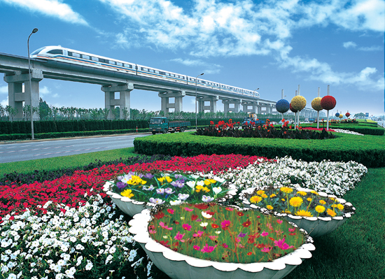 上海磁悬浮列车轨道线